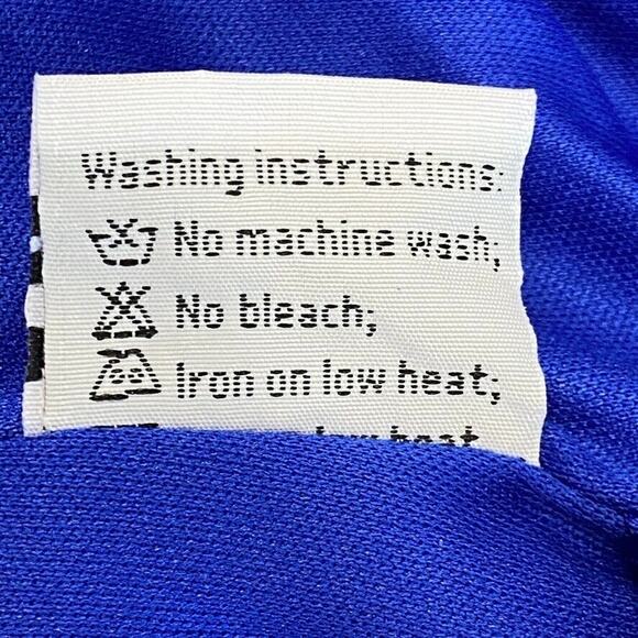 Hebeos Dress Womens 10 Blue Mini Satin Long Sleeve Formal Prom Party Dance NEW - Picture 16 of 16